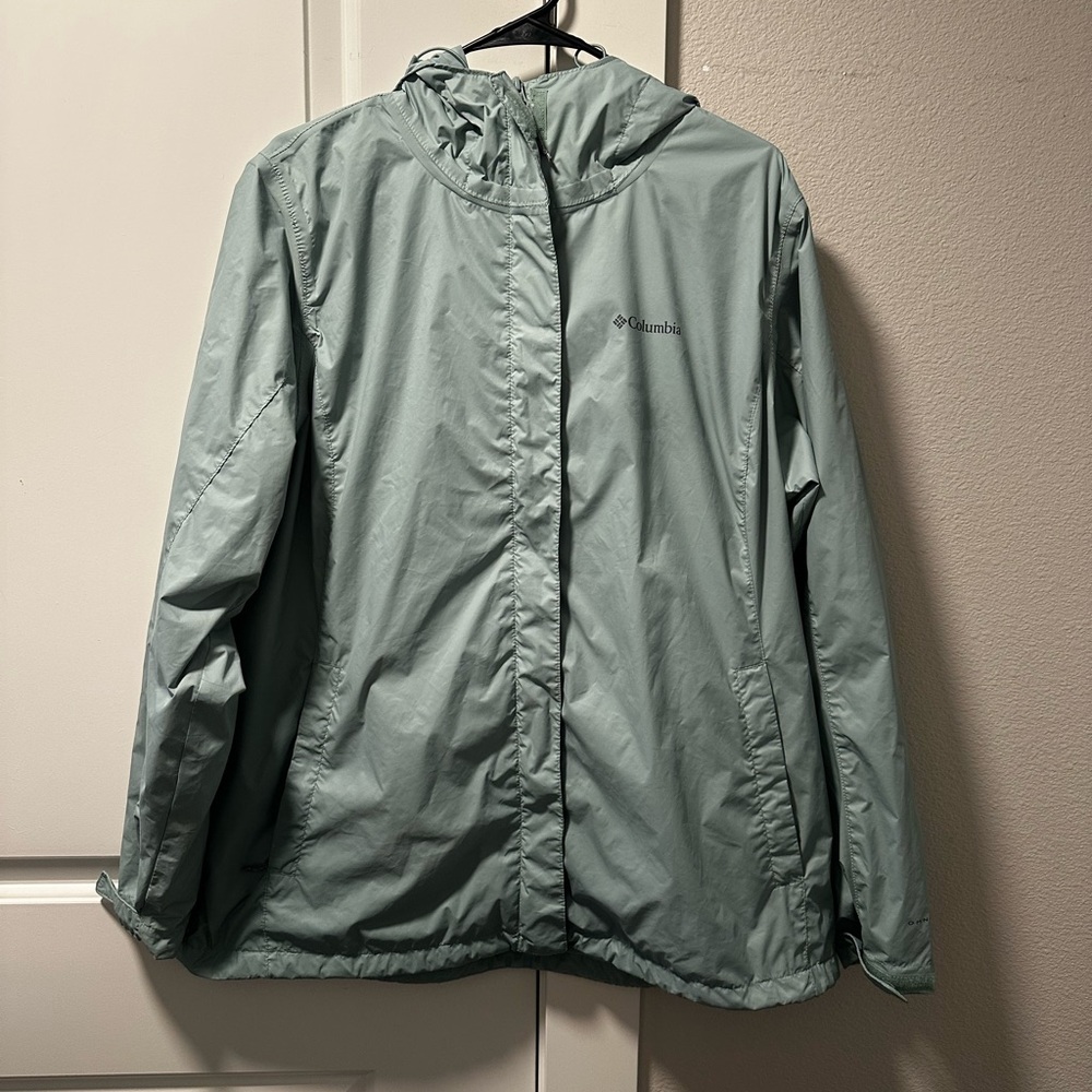 Columbia Mint Green Hooded Jacket